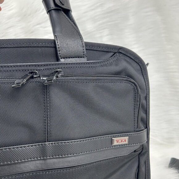 NEW TUMI  ALPHA Slim Three Way Brief in black Authentic - Picture 6 of 14